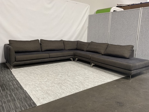 [7645] L-Shaped Sectional Sofa