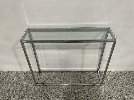 [8813] Smart Glass Top Console Table
