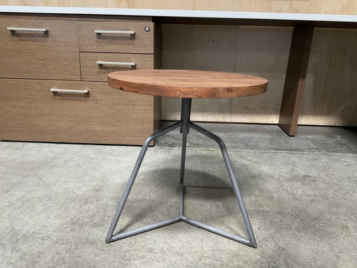 [6790] Dot Acacia Side Table